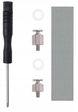 Śrubka do dysku SSD M.2 dystans 4,5mm + dystans 2,5mm + Termopad śrubokręt