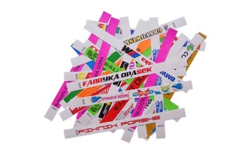 TYVEK БАСЛЕТЫ 25мм 1000 шт. ЦВЕТНОЙ ПРИНТ.