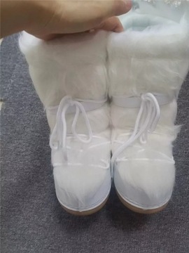 2023 zimowe buty śniegowe damskie buty narciarskie puszyste owłosione
