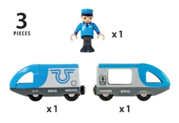АККУМУЛЯТОРНЫЙ ПАССАЖИРСКИЙ ПОЕЗД + РИСУНОК BRIO 33506