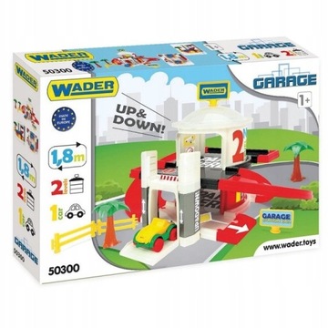 WADER GARAŻ Z WINDĄ 2 POZIOMY + AUTKO 50300