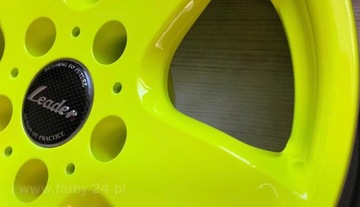 Смесь порошковых красок Неоново-желтый гладкий блеск