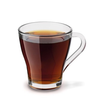 ZESTAW KUBKÓW SZKLANYCH 6x250ml SZKLANKI do kawy herbaty z uchem