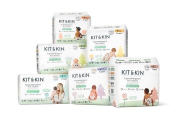 Eko Pieluchy hipoalergiczne Kit & Kin, Rozmiar 1 (Mini 2-5kg) 38szt