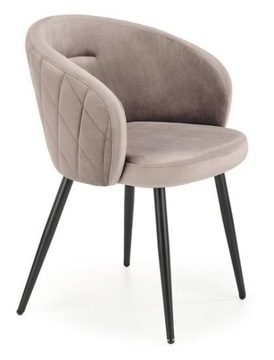 Krzesło fotel do salonu K430 kolor beżowy velvet Halmar