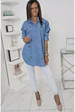 Повседневная рубашка EMMELINE OVERSIZE! WZ.12 С