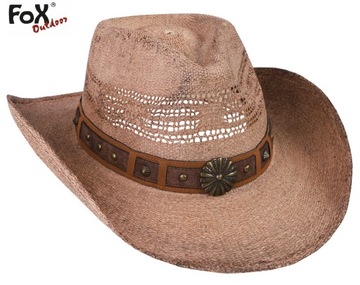 КОЛОРАДО КОВБОЙСКАЯ ШЛЯПА Коричневая ЛИСА НА УЛИЦЕ