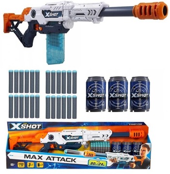 ZURU X-SHOT MAX ATTACK XXL KARABIN DŁUGOŚĆ 80 cm