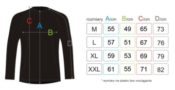 Размер ТЕРМОАКТИВНОЙ ВЕЛОСИПЕДНОЙ ФУТБОЛКИ XXL