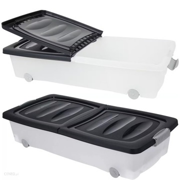 КОНТЕЙНЕР ДЛЯ ПОСТЕЛЬНЫХ ПРИНАДЛЕЖНОСТЕЙ НА КОЛЕСАХ ПОД КРОВАТЬЮ