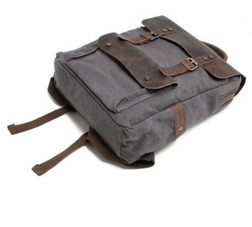 Рюкзак для ноутбука 15.6 винтажный коричневый кожаный