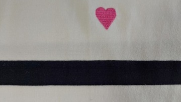 COCOMORE Komplet Bluza + Spodenki Biały w Czarne Paski 40/L