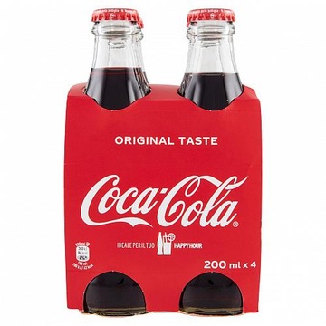 Coca Cola zwykła 4x200 ml szkło