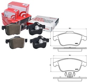 KOMPLET KLOCKÓW HAMULCOWYCH BREMBO 410605055R 4406
