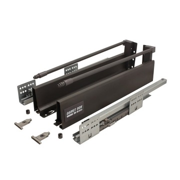Szuflada metalowa GAMET BOX2 średnia H=154mm antracyt dł. 400mm
