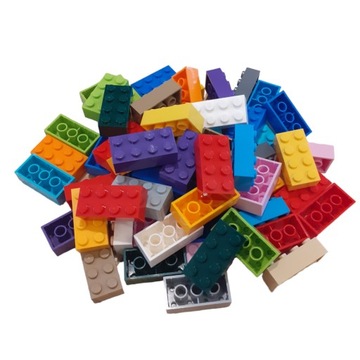 Lego Brick 2x4 Klocek Cegiełka Mix Kolor Classic 10 szt