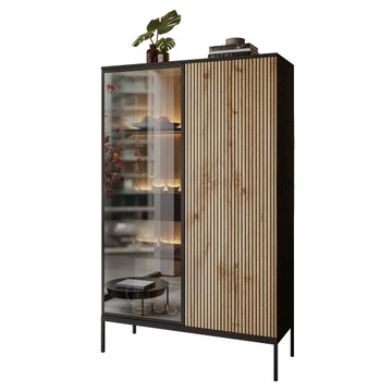 Witryna wysoka ECLIPSE WTSZ104 LED czarny wotan