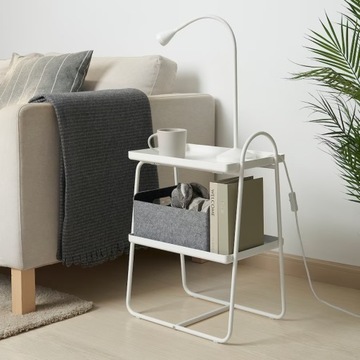 ИКЕА ХАТТАСЕН | Тумбочка/полка | Белый