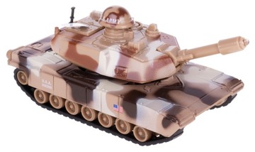 CZOŁG WOJSKOWY METALOWY ŚWIATŁO DŹW. 3082911 PIASK