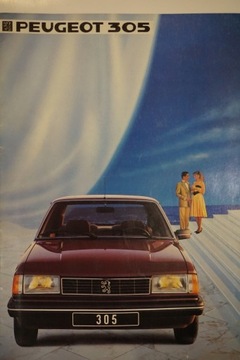 PROSPEKT FOLDER PEUGEOT 305 GR GTD GL GTI GLD
