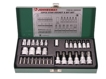 Nasadki E TORX walizka 32 szt JONNESWAY S06H232S