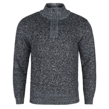 SWETER MĘSKI CIEPŁY NA POLARZE GRAFIT XL SW653