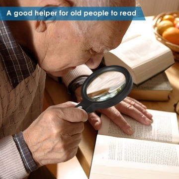 ЛУПА ДЛЯ ЧТЕНИЯ С ПОДСВЕТКОЙ 10-кратная ЛУПА С 12 СВЕТОДИОДНЫМИ ЛАМПАМИ PRO