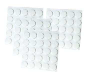 100 SZT. Podkładki filcowe pod meble filc fi 16 mm
