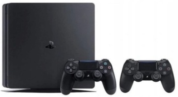 Тонкая консоль Sony PlayStation 4, 1 ТБ, черная