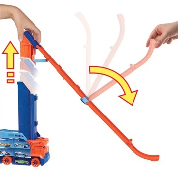 HOT WHEELS TRANSPORTER EPIC DOWNTOWN с горкой