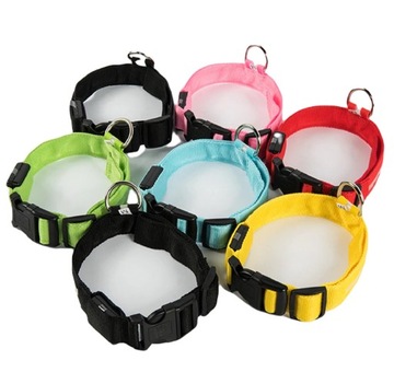 СВЕТЯЩИЙСЯ СВЕТОДИОДНЫЙ ОШЕЙНИК ДЛЯ СОБАК И КОШКИ, РАЗНОЦВЕТНЫЙ ДЕРЕВЯННЫЙ, 3 фазы света Размер: XL