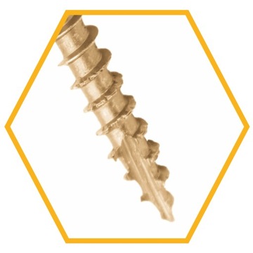 Шурупы столярные по дереву конические 6x50 TORX 200шт AZ