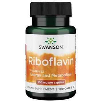 SWANSON WITAMINA B-2 RYBOFLAWINA 100mg 100 kaps.