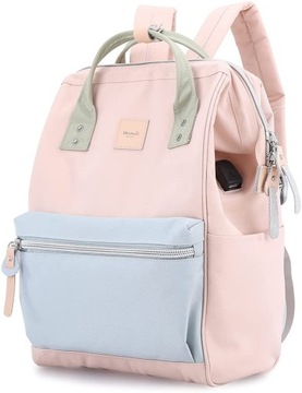 Рюкзак-самолет Himawari Sorrel HM1881 для ноутбука 13.3 USB сине-розовый