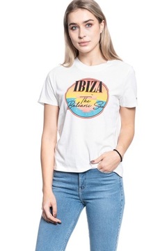 Damska koszulka t-shirt Wrangler HIGH RIB REGULAR TEE S