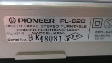 Проигрыватель проигрывателей Pioneer PL-620