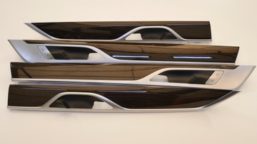 BMW 7 G11 G12 LISTWY DRZWI DREWNO PRZÓD TYŁ