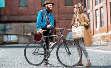 Городской велосипед с фиксированной передачей, 28 дюймов, стальная односкоростная РАМА, 21 дюйм | BIKESTAR