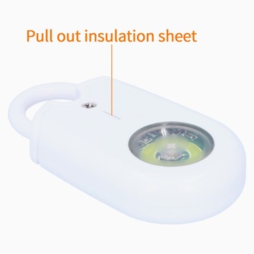 Сигнализация самообороны 125 дБ Светодиодная сигнализация SOS Аварийное устройство с карабином