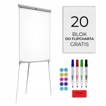 Магнитный флипчарт 70х100 PRO + блок + магниты