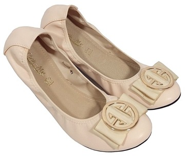 DAMSKIE BALERINY Z GUMKĄ DUŻE ROZMIARY r 44