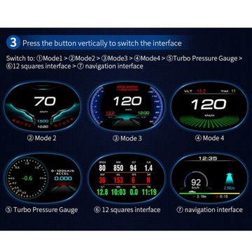 Универсальный автомобильный проекционный дисплей OBD2