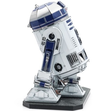 Металлический земляной дроид R2-D2 Цветная 3D металлическая модель