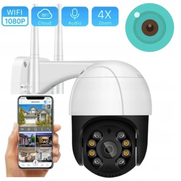 ВРАЩАЮЩАЯСЯ БЕСПРОВОДНАЯ НАРУЖНАЯ IP-КАМЕРА WIFI WIFI