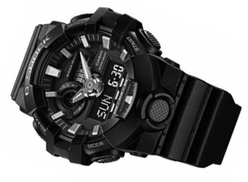 SPORTOWY ZEGAREK CASIO G-SHOCK GA-700-1BER CZARNY WYTRZYMAŁY WODOSZCZELNY