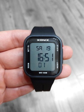 Zegarek XONIX WR100m Duży Cyfrowy Krokomierz