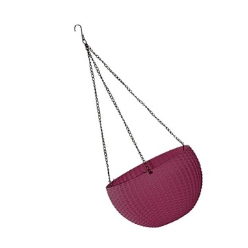 Wiszące doniczki z kwiatami do użytku wewnątrz i na zewnątrz Home Purple