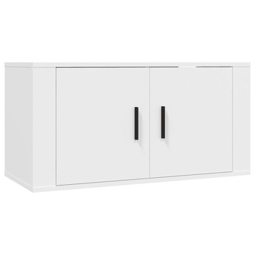 Wiszące szafki telewizyjne, 3 szt., białe, 80x34,5