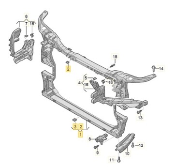 Wzmocnienie czołowe pas przód AUDI Q5 80A805594B