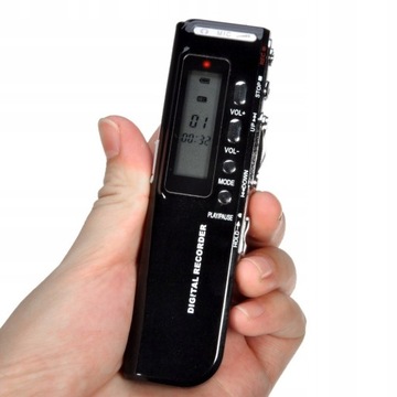ЦИФРОВОЙ ДИКТОФОН 8 ГБ, 200 ЧАСОВ ПРОСЛУШИВАНИЯ VOX MP3